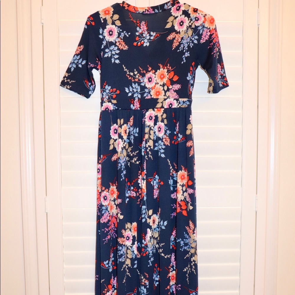 Floral maxi wrap dress